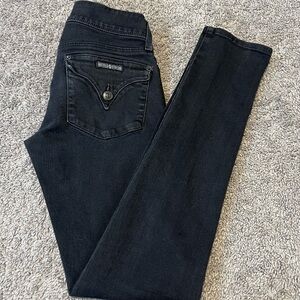 Hudson Jeans Women's Dark Black Straight Leg Jeans